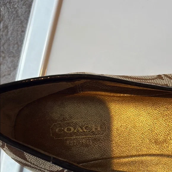 Coach Signature Jacquard Print Women's  Ballet Flats SZ: 9 - Picture 3 of 7